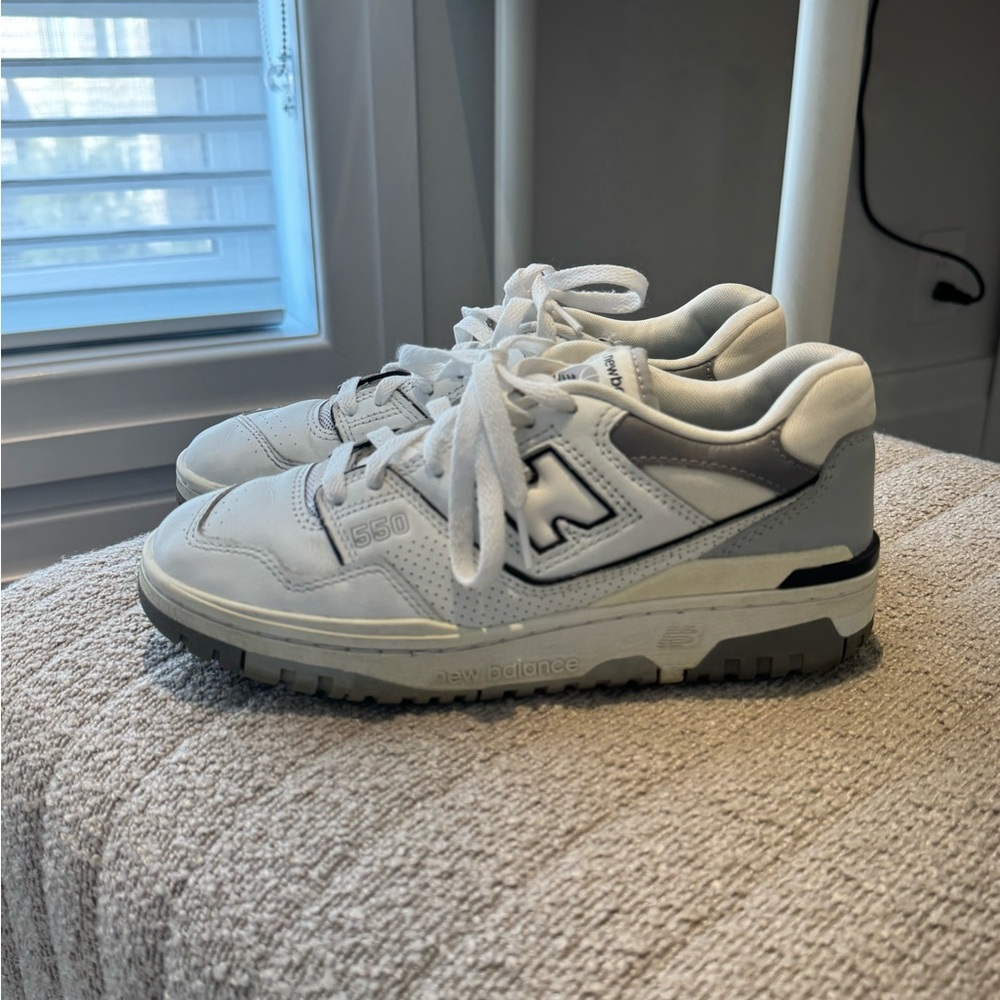 New Balance 550 White and Gray Sneakers